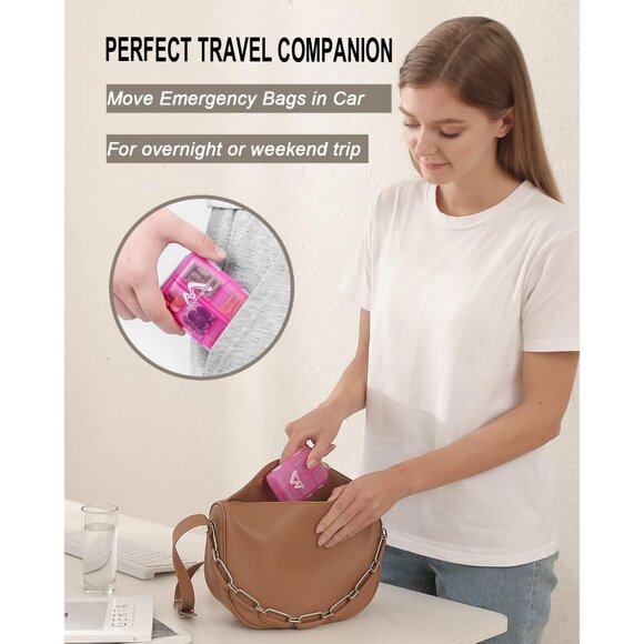 4PS Travel Pill Organizer with 164 Slice Labels,10 Compartments Travel Pill Box - Picture 2 of 9